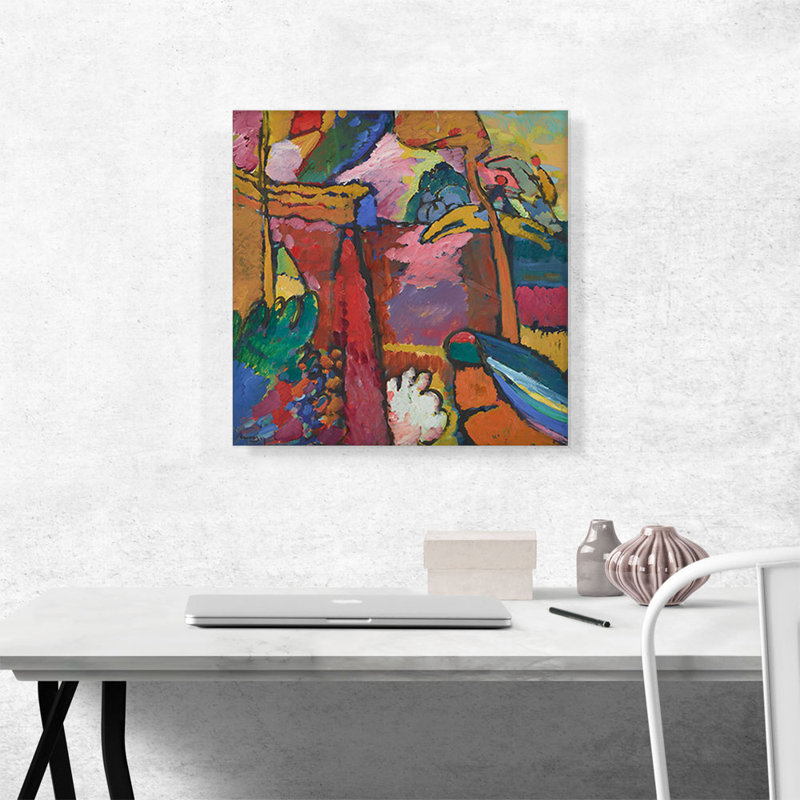«Study for improvisation V 1910» par Wassily Kandinsky, reproduction sur toile tendue, H 18 po x l 18 po x P 0,75 po