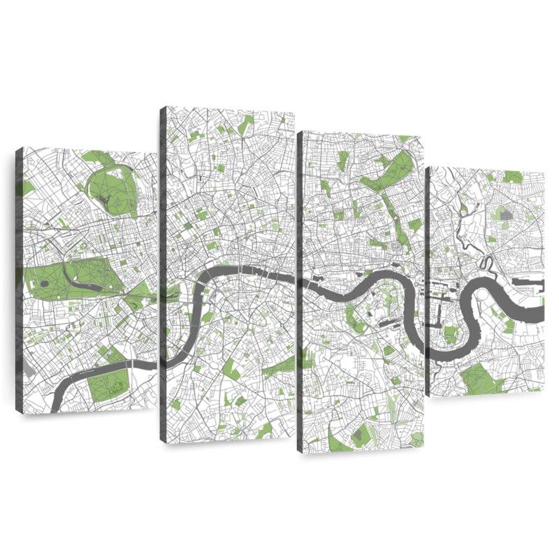 Carte du métro Aliaz London, H 32 po x l 52 po