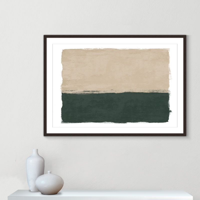 «Emerald Forest II - Landscape Version Print» par Natalie Carpentieri, Open Grain Walnut, L 41,5 po x H 29,5 po, Imprimé mat