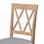 Ensemble de salle à manger extensible 5 pièces de style maison de campagne-115300204