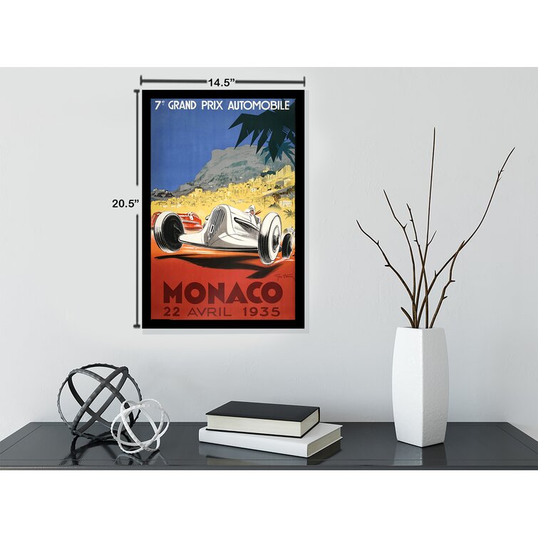Poster for Sale avec l'œuvre « Affiche du Grand Prix de Monaco