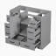 Bathroom Vanity without Sink, Cabinet Base Only, Six Drawers, Drawer Divider, Adjustable Shelf-105549742