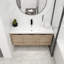 Meuble-lavabo moderne avec rangement supérieur et design élégant pour une fonctionnalité optimale