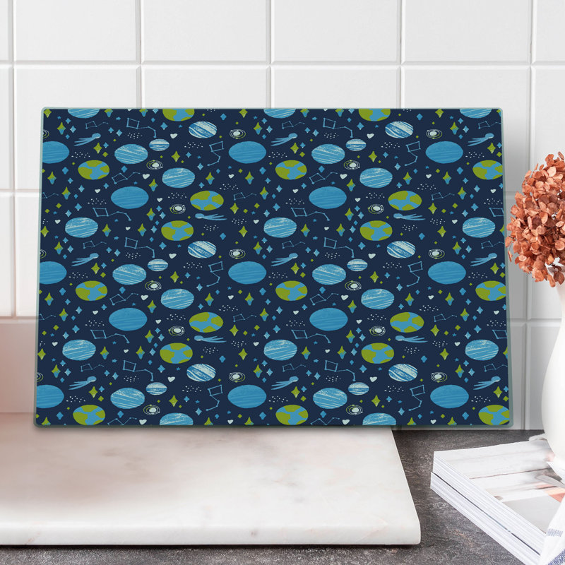 East Urban Home Glass Space Cutting Board