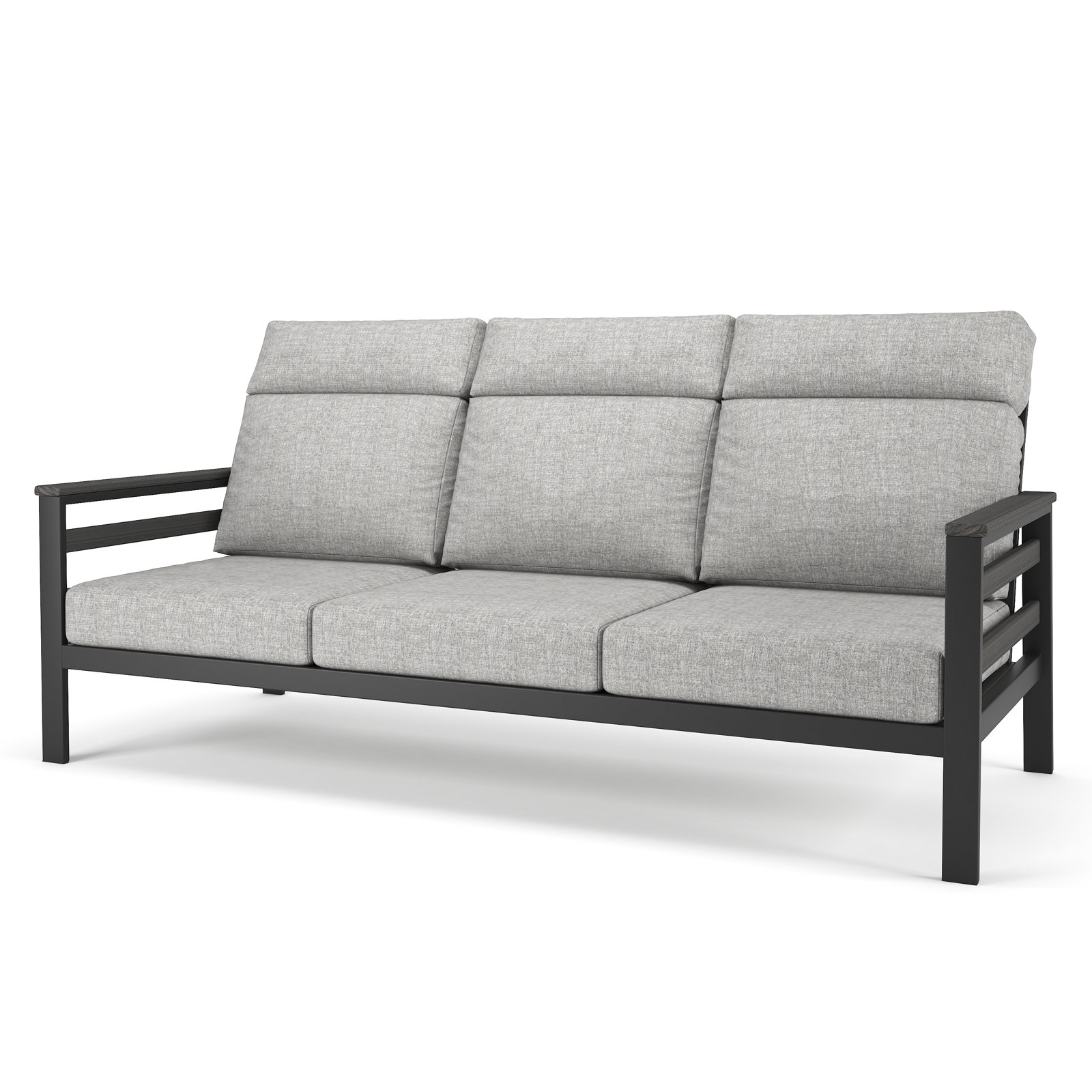 Townsend 80" Sunbrella® Patio Sofa, Canvas Granite, Gray