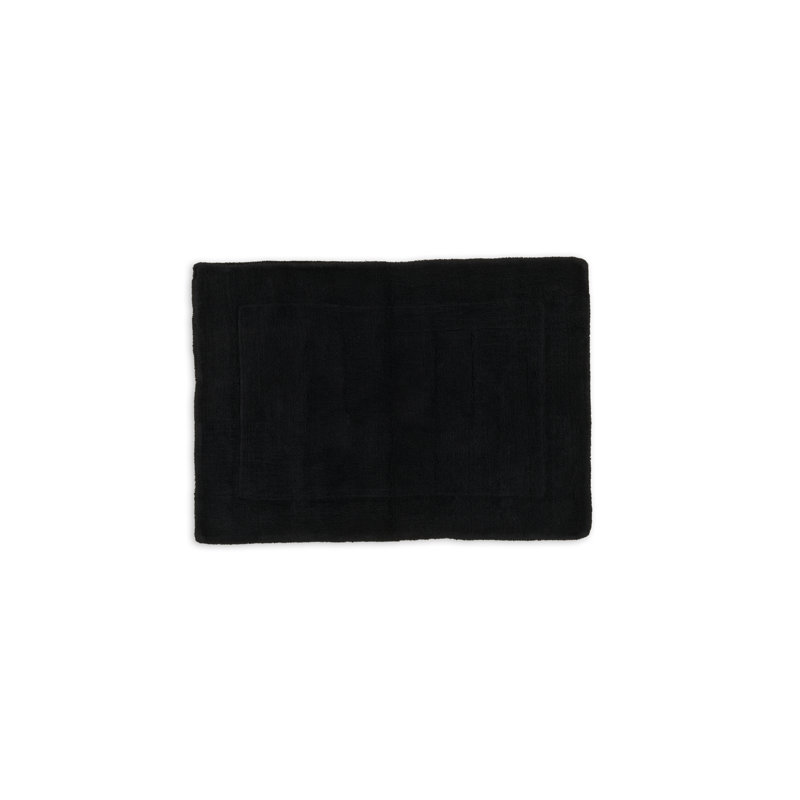 Cotton Bath Mat, Black