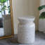 Table d'appoint ronde en bambou