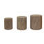 Ensemble de 3 tables basses rondes en bois-23815690
