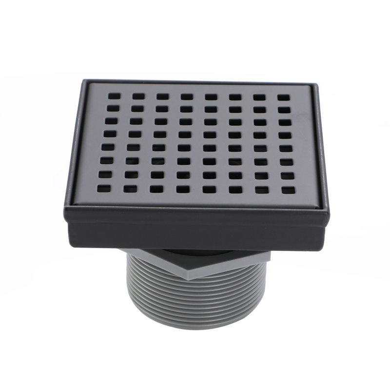 Drain de douche à grille, Noir mat