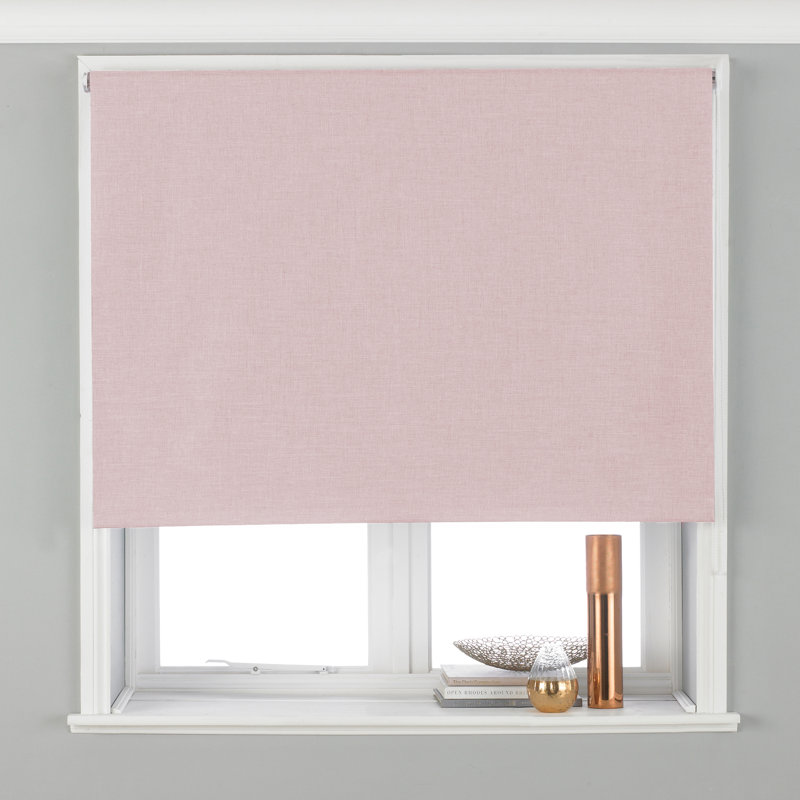 Blackout Roller Shade, Blush, 162 cm L x 61 cm W
