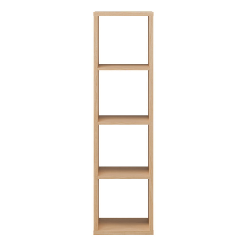 Cube Bookcase, (3 Shelves) 141.8cm.H x 141.8cm.W x 141.8cm.D, Brown