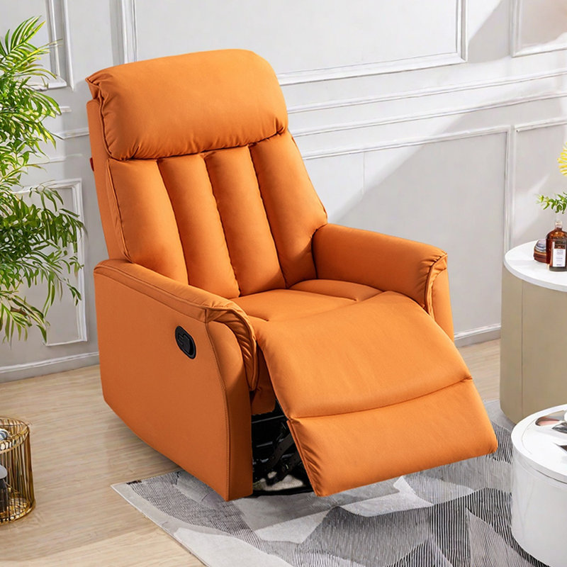 Fauteuil inclinable moderne, multifonctionnel et ergonomique, Orange