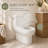 One Piece Rimless Toilet | Elongated Dual Flush with Comfort Seat Height & Seat Included – White