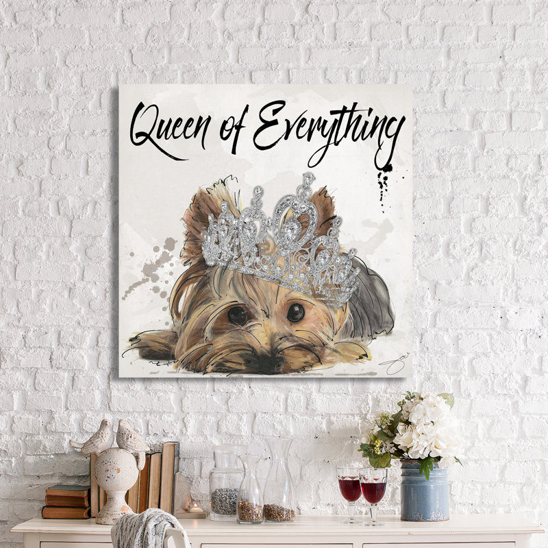 «Queen of Everything», impression, H 24 po x l 24 po x P 1,5 po, Toile tendue