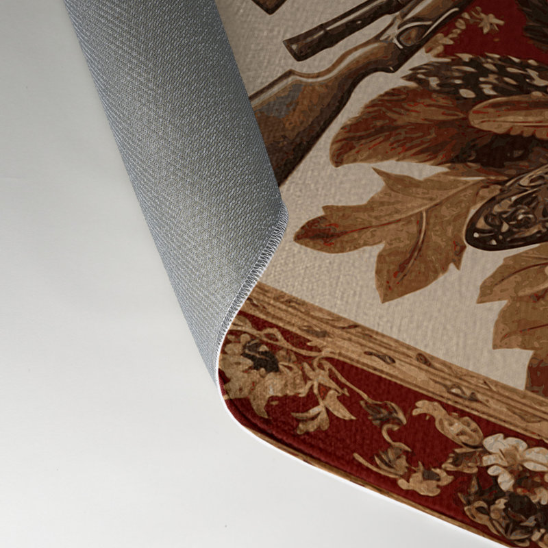 Tapis d'intérieur et d'extérieur brun français, Rectangulaire 3 pi x 5 pi