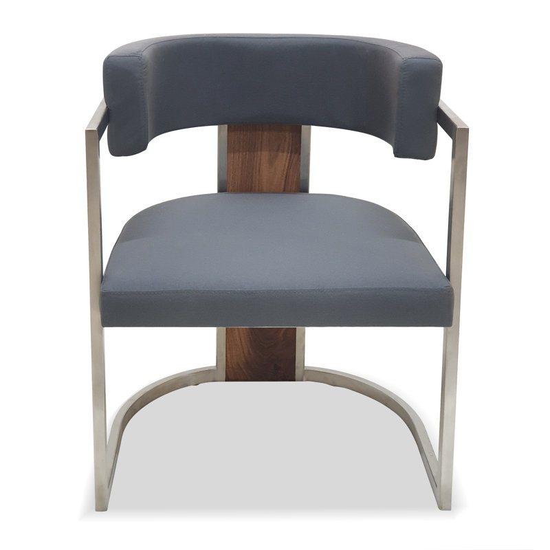 Fauteuil Maia gris / brun
