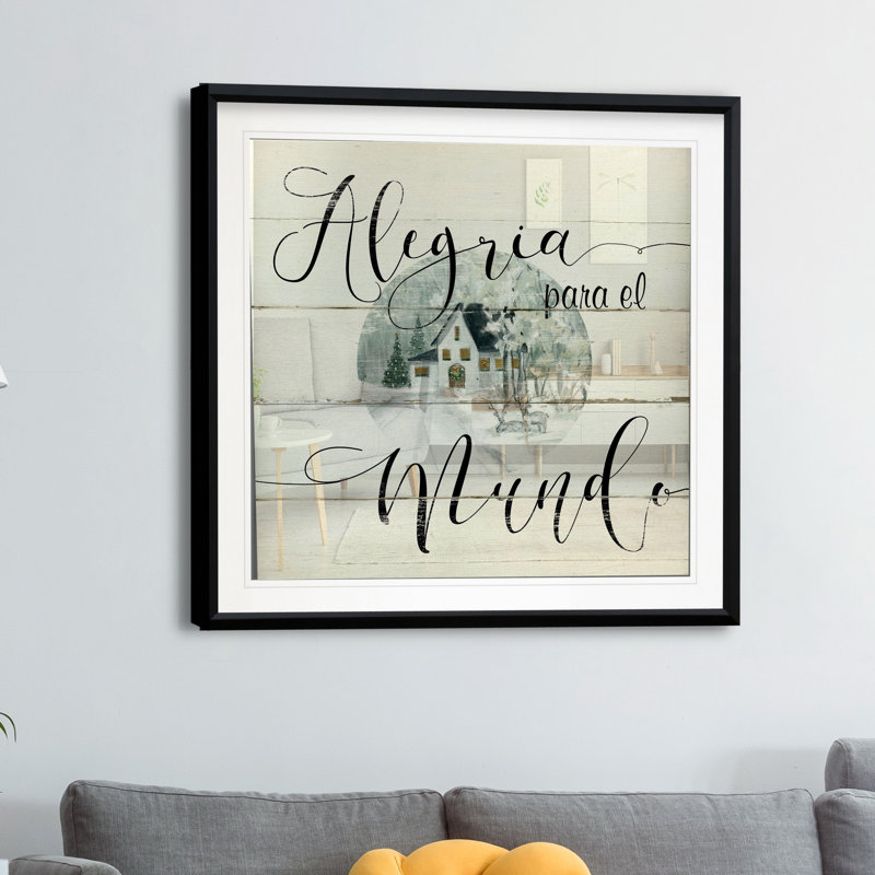 « alegria para el mundo », peinture, H 30,5 po x l 30,5 po x P 1,5 po