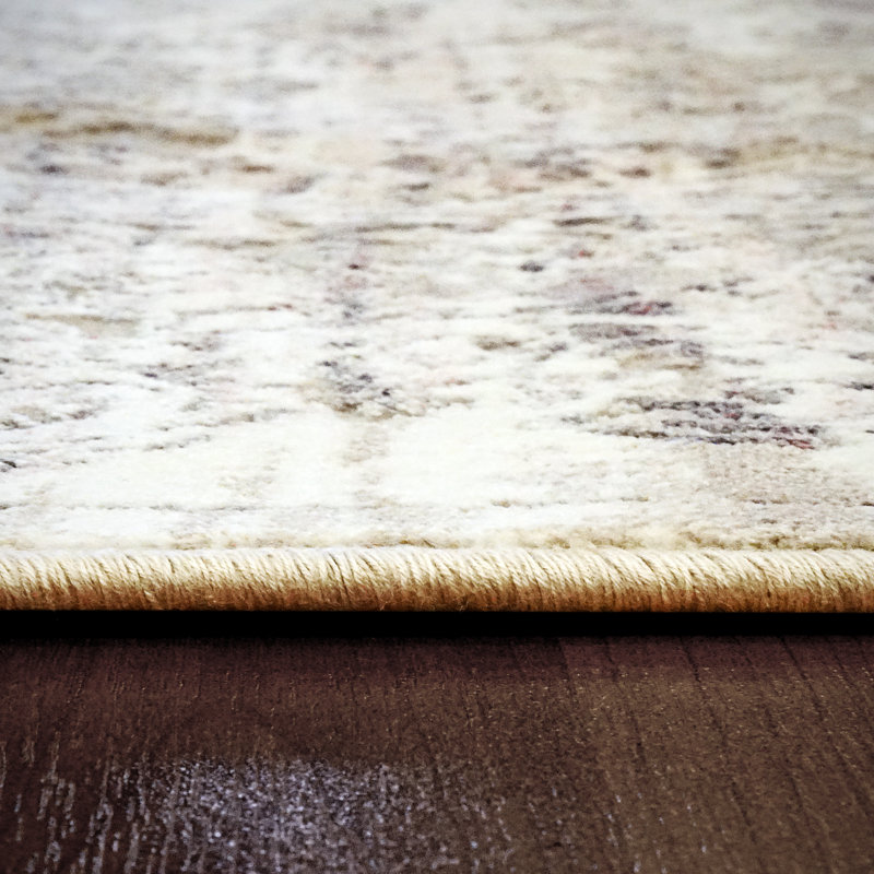 Tapis beige / gris Karlee, Rectangle 2 pi x 3 pi 5 po