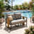 Oak Wood (2-Seater, 2 Pieces)