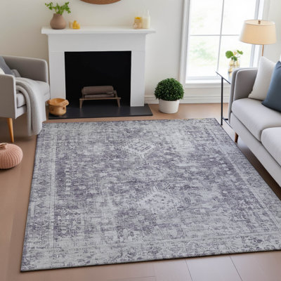 Premium Machine Washable Barry AMF1229 Global Rug