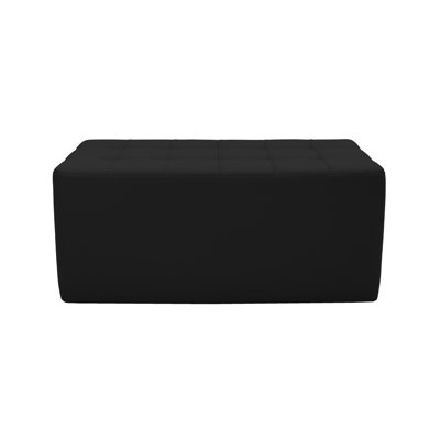 Faux Leather Ottoman