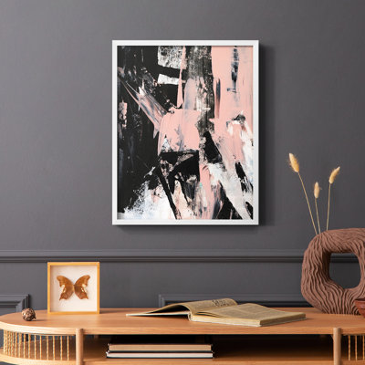 Impression encadrée Black & Blush II - bois massif