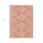 HomeRoots 3' X 5' Salmon And Ivory Geometric Washable Indoor Outdoor Area Rug