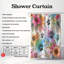 Rideau de douche standard 1 pièce Pup Paw Splatter Fun-1582329103