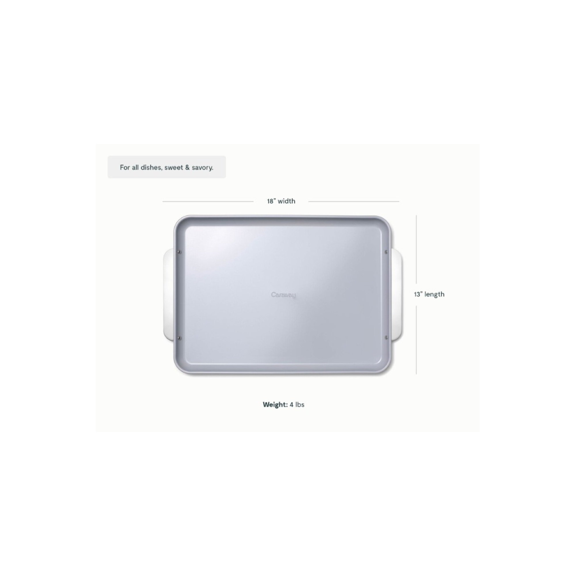 Caraway Nonstick Ceramic Large Baking Sheet, Gray