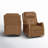 Amaty 28.3" Wide Genuine Leather Swivel Rocker Manual Standard Recliner Set of 2-91376115