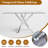 Kara Glass Pedestal Dining Table for 4 or 6 People-198658961-199189784