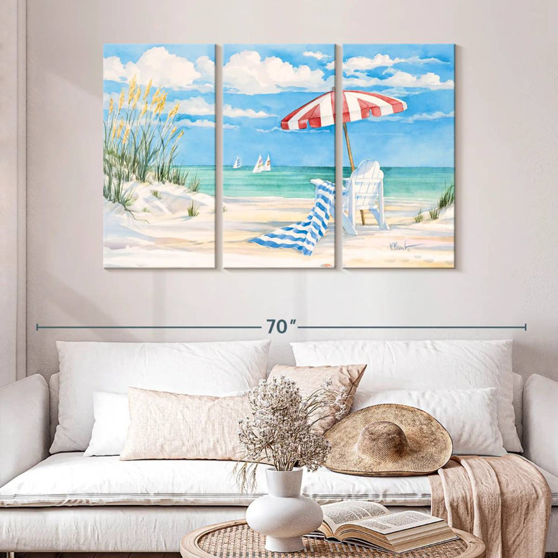 Gillard Beaches de Floride, H 32 po x l 50 po