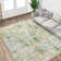 Abstract Machine Washable Area Rug Low Pile Non Slip Modern Rug Foldable Stain Resistant Carpet for Living Room Bedroom Indoor Ultra Thin Mat