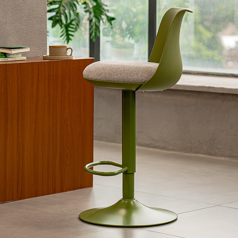 Chaise à dossier solide vert (paquet de 6), Vert, 6