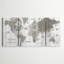 Clyatt Old World Map - 3 pièces, impression sur toile-1300439544