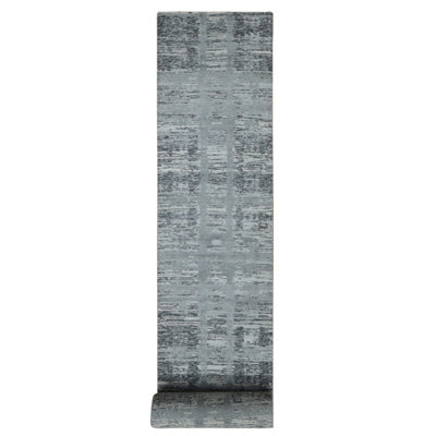 Bappell One-of-a-Kind 2'6" X 17'10" New Age Runner Wool Area Rug