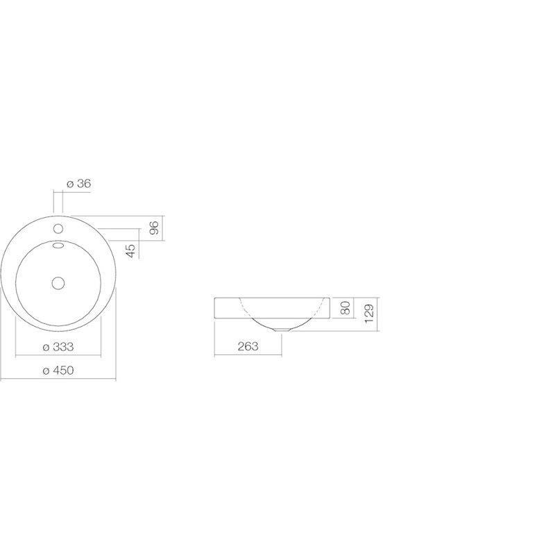 17.72'' L Bathroom Sink