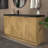 Monterey 59" Inch Freestanding Bathroom Vanity + Reinforced Black Acrylic Left Sink-1173910622-1172379858