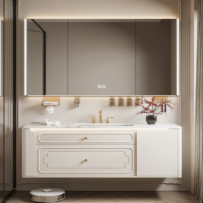 Armoire de salle de bain de style français de luxe.