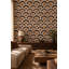 Papier peint mosaïque rétro avec motif géométrique de pétoncles-129451637