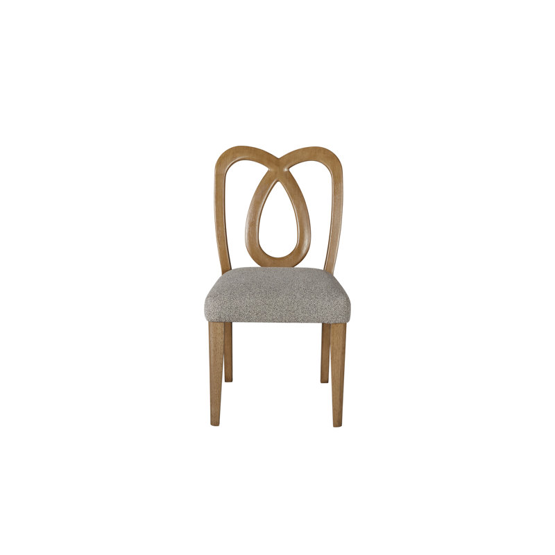 Chaise à dossier sculpté (ensemble de 2)