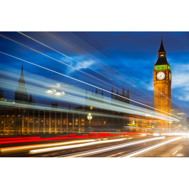 Godalming Big Ben At London, UK by Fisfra - Wrapped Canvas Print, 81cm H x 122cm W x 3.8cm D