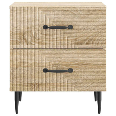 43cm W Manufactured Wood Bedside Table
