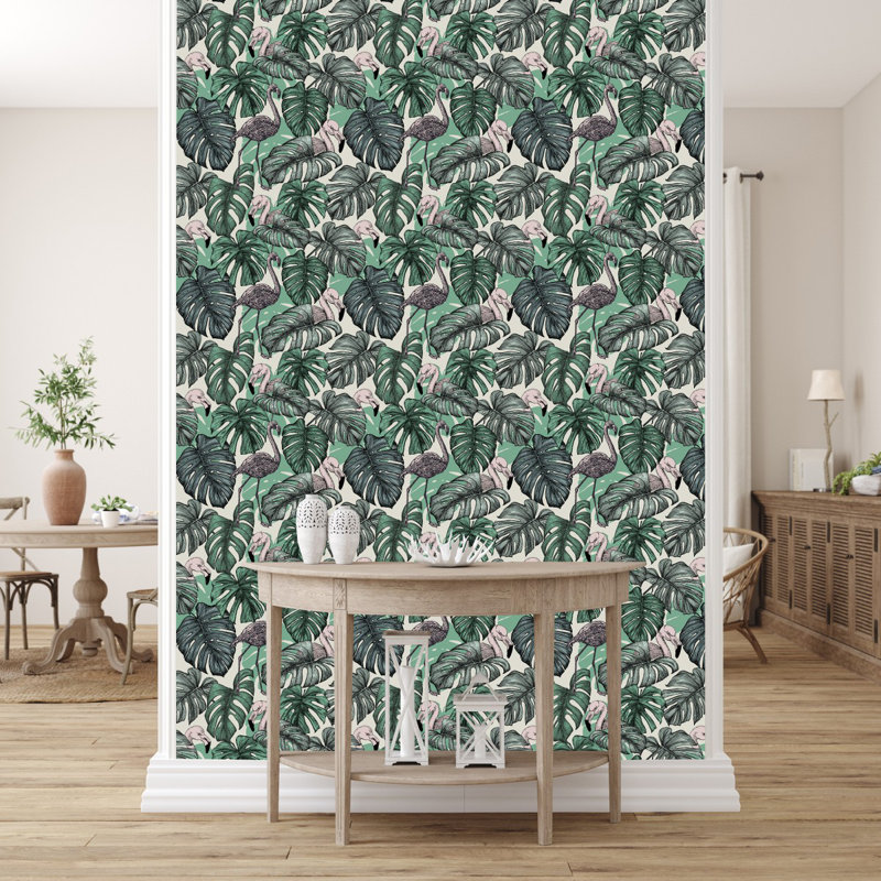 Hinlee Floral Tile, 2.08' W x 10.42' L