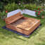Kids Sandpit With Seating and Cover