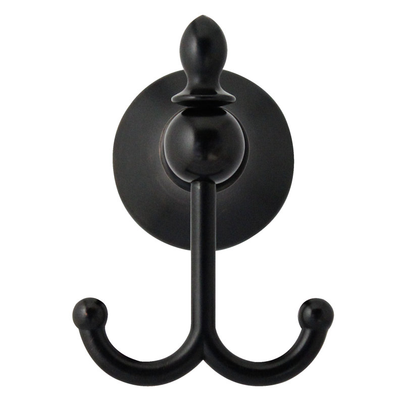 Porte-peignoir double Khorawa, Bronze huilé