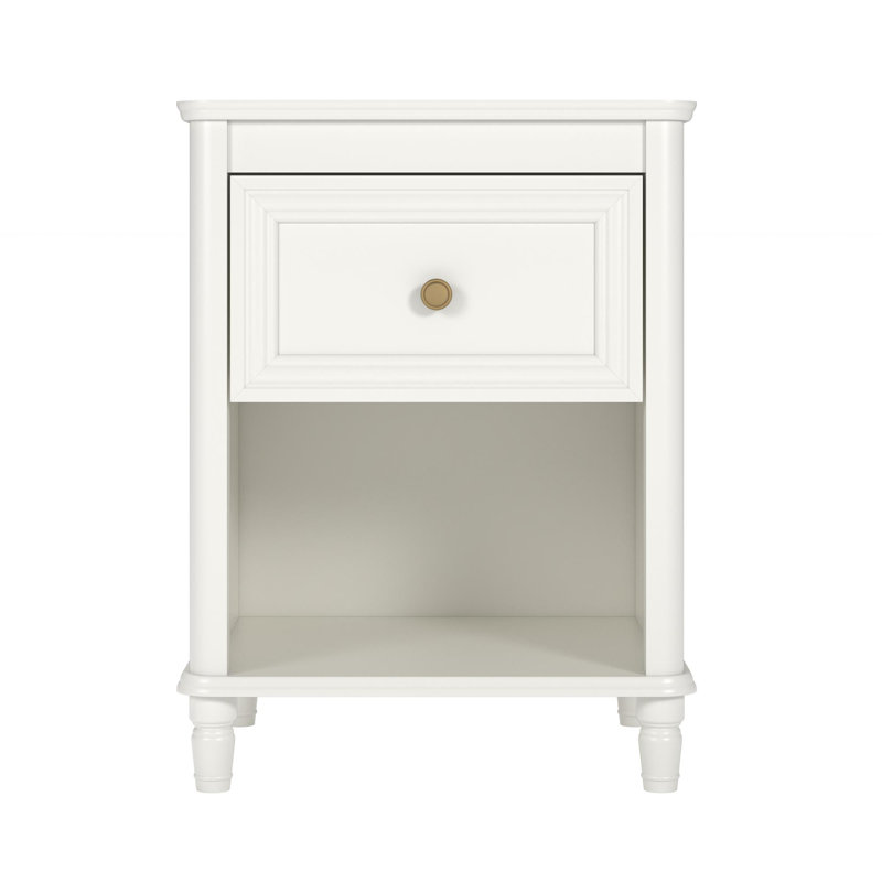 Ryker 1 Drawer Nightstand, Cream