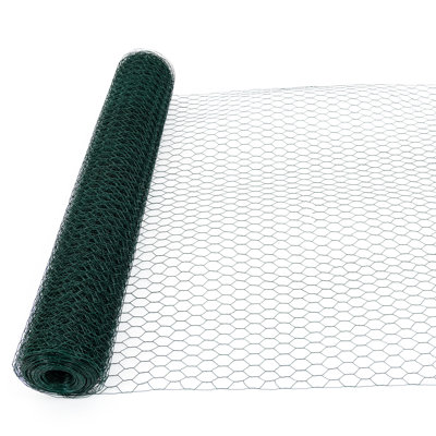 60m Outdoor Galvanized Chicken Wire, Dark Garden Fence, Rust Poultry Netting, Long-lasting Quality Build Wire Garden, Rust, , Strong Construction