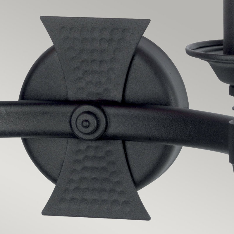 Voight Candle Wall Light, Black