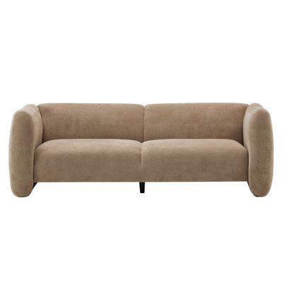 83 Inch 3-Seater Velvet Sofa,Wave Design, Living Rooms,Bedrooms,Apartment Office